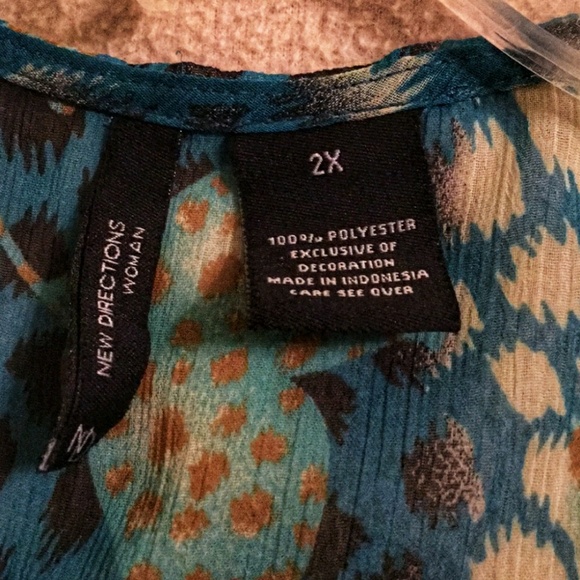 Teal Tunic by New Directions Woman - Sz. 2X - Picture 5 of 5